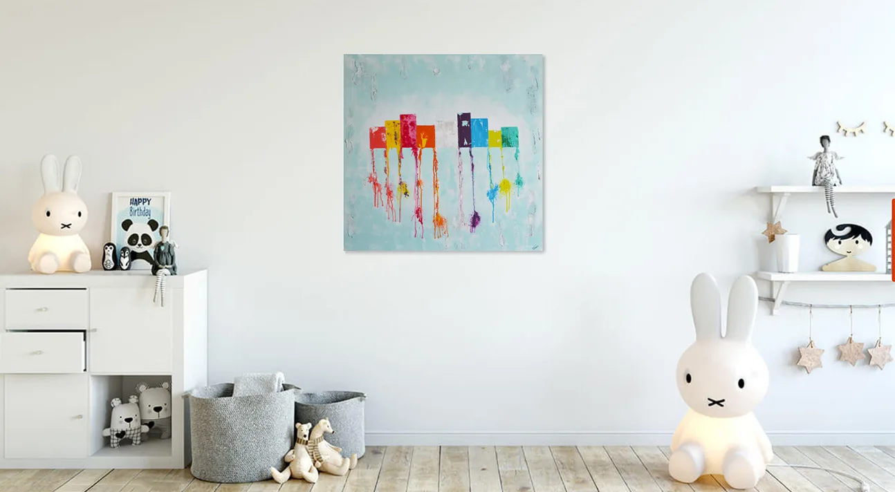 abstract painting abstract art large painting square painting earth is round benie benedicte beguin